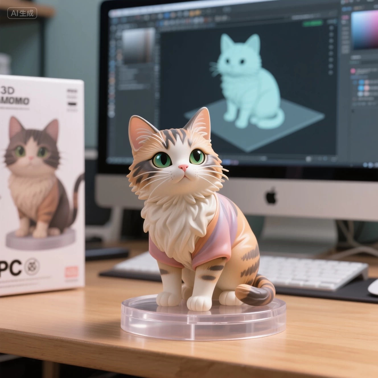 Customized 3D printed pet souvenir figurines