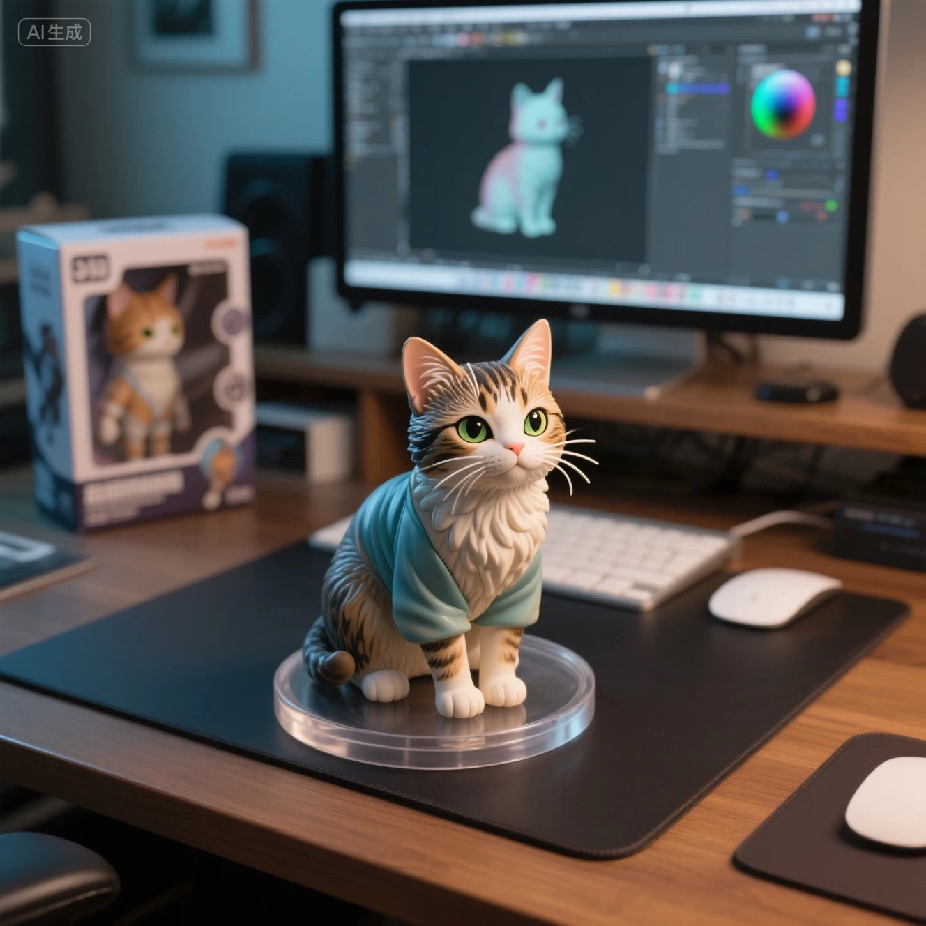 Customized 3D printed pet souvenir figurines